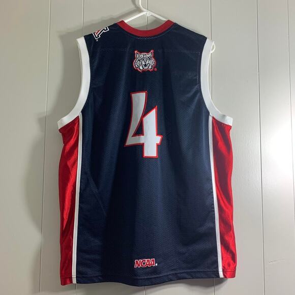 vintage Y2K 2000s NCAA ARIZONA WILDCATS BASKETBALL MIKE BIBBY #4 jersey tank top - Picture 6 of 7